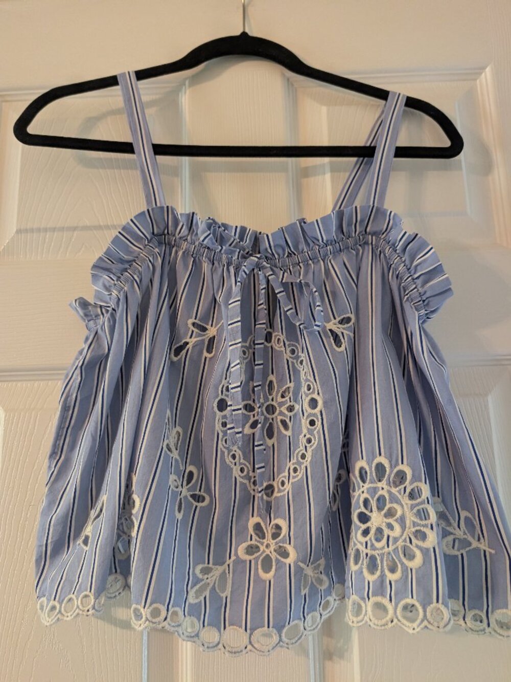 Maeve off the shoulder top with straps